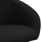 vidaXL Esszimmerstuhl Drehbar Schwarz Stoff vidaXL Esszimmerstuhl Drehbar Schwarz Stoff