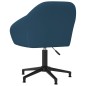 vidaXL Bürostuhl Drehbar Blau Samt vidaXL Bürostuhl Drehbar Blau Samt