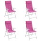 Hochlehner-Auflagen 4 Stk. Rosa Oxford-Gewebe Hochlehner-Auflagen 4 Stk. Rosa Oxford-Gewebe