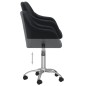 vidaXL Esszimmerstühle 4 Stk. Drehbar Schwarz Stoff vidaXL Esszimmerstühle 4 Stk. Drehbar Schwarz Stoff