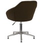 vidaXL Esszimmerstühle 4 Stk. Drehbar Dunkelbraun Stoff vidaXL Esszimmerstühle 4 Stk. Drehbar Dunkelbraun Stoff