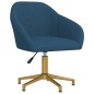 vidaXL Esszimmerstühle 4 Stk. Drehbar Blau Samt vidaXL Esszimmerstühle 4 Stk. Drehbar Blau Samt