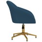 vidaXL Esszimmerstühle 4 Stk. Drehbar Blau Samt vidaXL Esszimmerstühle 4 Stk. Drehbar Blau Samt