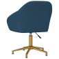 vidaXL Esszimmerstühle 4 Stk. Drehbar Blau Samt vidaXL Esszimmerstühle 4 Stk. Drehbar Blau Samt