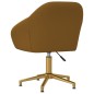 vidaXL Esszimmerstühle 6 Stk. Drehbar Braun Samt vidaXL Esszimmerstühle 6 Stk. Drehbar Braun Samt