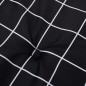 Niedriglehner-Auflagen 4 Stk. Schwarz Karomuster Stoff Niedriglehner-Auflagen 4 Stk. Schwarz Karomuster Stoff