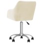 vidaXL Esszimmerstühle 4 Stk. Drehbar Creme Stoff vidaXL Esszimmerstühle 4 Stk. Drehbar Creme Stoff