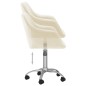 vidaXL Esszimmerstühle 4 Stk. Drehbar Creme Stoff vidaXL Esszimmerstühle 4 Stk. Drehbar Creme Stoff