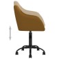 vidaXL Esszimmerstühle 6 Stk. Drehbar Braun Samt vidaXL Esszimmerstühle 6 Stk. Drehbar Braun Samt