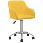 vidaXL Esszimmerstühle 4 Stk. Drehbar Gelb Stoff vidaXL Esszimmerstühle 4 Stk. Drehbar Gelb Stoff