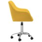 vidaXL Esszimmerstühle 4 Stk. Drehbar Gelb Stoff vidaXL Esszimmerstühle 4 Stk. Drehbar Gelb Stoff