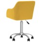 vidaXL Esszimmerstühle 4 Stk. Drehbar Gelb Stoff vidaXL Esszimmerstühle 4 Stk. Drehbar Gelb Stoff