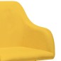 vidaXL Esszimmerstühle 4 Stk. Drehbar Gelb Stoff vidaXL Esszimmerstühle 4 Stk. Drehbar Gelb Stoff