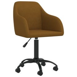 vidaXL Esszimmerstühle 4 Stk. Drehbar Braun Samt