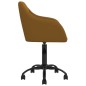 vidaXL Esszimmerstühle 4 Stk. Drehbar Braun Samt vidaXL Esszimmerstühle 4 Stk. Drehbar Braun Samt
