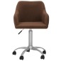 vidaXL Esszimmerstühle 4 Stk. Drehbar Braun Stoff vidaXL Esszimmerstühle 4 Stk. Drehbar Braun Stoff