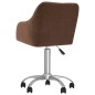 vidaXL Esszimmerstühle 4 Stk. Drehbar Braun Stoff vidaXL Esszimmerstühle 4 Stk. Drehbar Braun Stoff