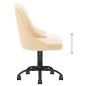 vidaXL Esszimmerstühle 6 Stk. Drehbar Creme Samt vidaXL Esszimmerstühle 6 Stk. Drehbar Creme Samt