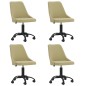 vidaXL Esszimmerstühle 4 Stk. Drehbar Grün Stoff vidaXL Esszimmerstühle 4 Stk. Drehbar Grün Stoff