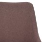 vidaXL Esszimmerstühle 4 Stk. Drehbar Braun Stoff vidaXL Esszimmerstühle 4 Stk. Drehbar Braun Stoff