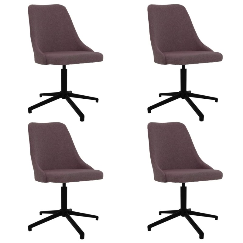 vidaXL Esszimmerstühle 4 Stk. Drehbar Braun Stoff vidaXL Esszimmerstühle 4 Stk. Drehbar Braun Stoff