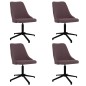 vidaXL Esszimmerstühle 4 Stk. Drehbar Braun Stoff vidaXL Esszimmerstühle 4 Stk. Drehbar Braun Stoff