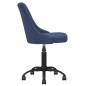 vidaXL Esszimmerstühle 4 Stk. Drehbar Blau Stoff vidaXL Esszimmerstühle 4 Stk. Drehbar Blau Stoff
