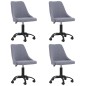 vidaXL Esszimmerstühle 4 Stk. Drehbar Hellgrau Stoff vidaXL Esszimmerstühle 4 Stk. Drehbar Hellgrau Stoff