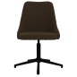 vidaXL Esszimmerstühle 4 Stk. Drehbar Dunkelbraun Stoff vidaXL Esszimmerstühle 4 Stk. Drehbar Dunkelbraun Stoff