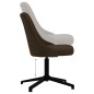 vidaXL Esszimmerstühle 4 Stk. Drehbar Dunkelbraun Stoff vidaXL Esszimmerstühle 4 Stk. Drehbar Dunkelbraun Stoff