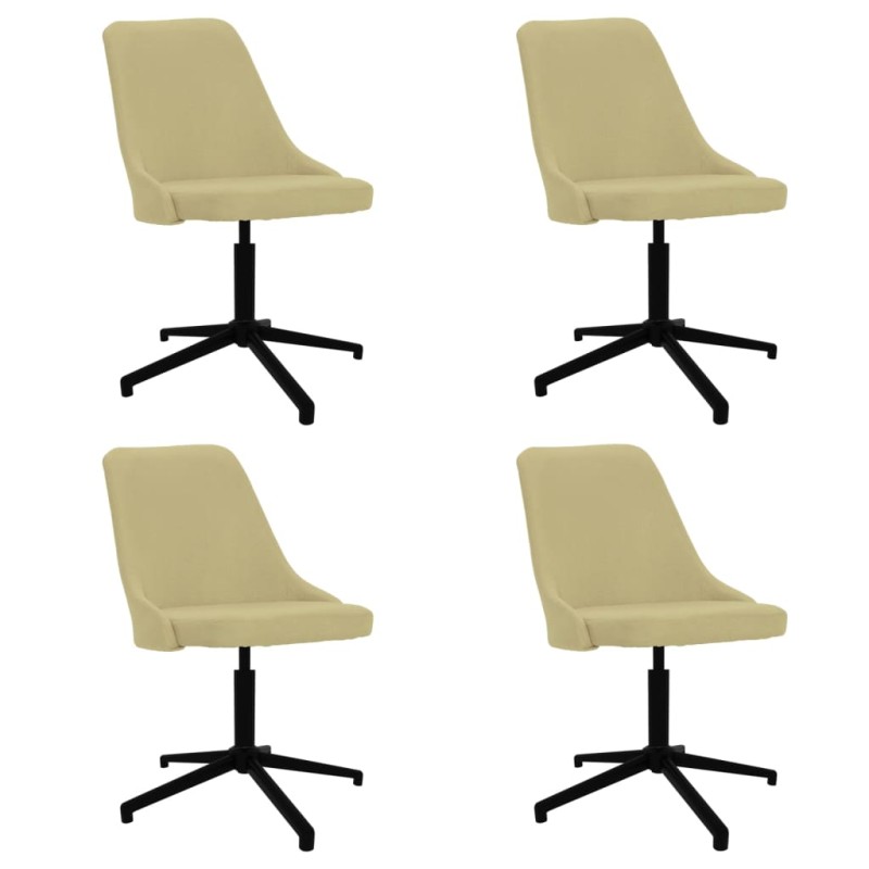 vidaXL Esszimmerstühle 4 Stk. Drehbar Grün Stoff vidaXL Esszimmerstühle 4 Stk. Drehbar Grün Stoff