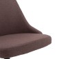 vidaXL Bürostuhl Drehbar Braun Stoff vidaXL Bürostuhl Drehbar Braun Stoff