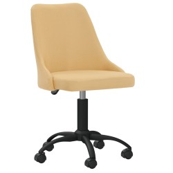 vidaXL Bürostuhl Drehbar Gelb Stoff
