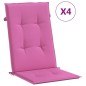 vidaXL Hochlehner-Auflagen 4 Stk. Rosa Stoff vidaXL Hochlehner-Auflagen 4 Stk. Rosa Stoff