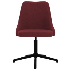 vidaXL Bürostuhl Drehbar Weinrot Stoff