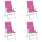 vidaXL Hochlehner-Auflagen 4 Stk. Rosa Stoff vidaXL Hochlehner-Auflagen 4 Stk. Rosa Stoff