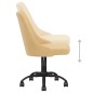 vidaXL Esszimmerstühle 6 Stk. Drehbar Gelb Stoff vidaXL Esszimmerstühle 6 Stk. Drehbar Gelb Stoff