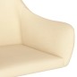 vidaXL Esszimmerstühle 6 Stk. Drehbar Creme Stoff vidaXL Esszimmerstühle 6 Stk. Drehbar Creme Stoff