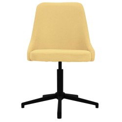 vidaXL Bürostuhl Drehbar Gelb Stoff