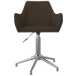 vidaXL Esszimmerstühle 4 Stk. Drehbar Dunkelbraun Stoff vidaXL Esszimmerstühle 4 Stk. Drehbar Dunkelbraun Stoff