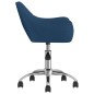 vidaXL Esszimmerstühle 4 Stk. Drehbar Blau Stoff vidaXL Esszimmerstühle 4 Stk. Drehbar Blau Stoff
