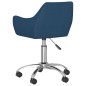 vidaXL Esszimmerstühle 4 Stk. Drehbar Blau Stoff vidaXL Esszimmerstühle 4 Stk. Drehbar Blau Stoff