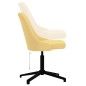 vidaXL Esszimmerstühle 4 Stk. Drehbar Gelb Stoff vidaXL Esszimmerstühle 4 Stk. Drehbar Gelb Stoff