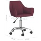 vidaXL Esszimmerstühle 4 Stk. Drehbar Lila Stoff vidaXL Esszimmerstühle 4 Stk. Drehbar Lila Stoff