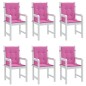 Niedriglehner-Auflagen 6 Stk. Rosa Stoff Niedriglehner-Auflagen 6 Stk. Rosa Stoff