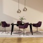 vidaXL Esszimmerstühle 4 Stk. Drehbar Lila Stoff vidaXL Esszimmerstühle 4 Stk. Drehbar Lila Stoff