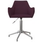 vidaXL Esszimmerstühle 4 Stk. Drehbar Lila Stoff vidaXL Esszimmerstühle 4 Stk. Drehbar Lila Stoff