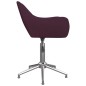 vidaXL Esszimmerstühle 4 Stk. Drehbar Lila Stoff vidaXL Esszimmerstühle 4 Stk. Drehbar Lila Stoff