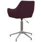 vidaXL Esszimmerstühle 4 Stk. Drehbar Lila Stoff vidaXL Esszimmerstühle 4 Stk. Drehbar Lila Stoff