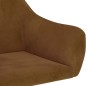 vidaXL Esszimmerstühle 4 Stk. Drehbar Braun Samt vidaXL Esszimmerstühle 4 Stk. Drehbar Braun Samt